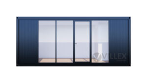 Sanitärcontainer Villex Standard Glas Cube Nero 2.0 / Sanitär