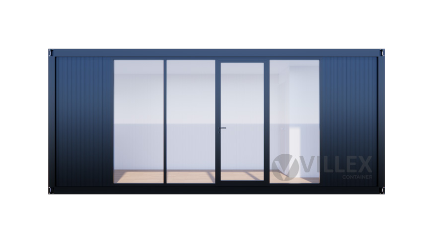 Sanitärcontainer Villex Standard Glas Cube Nero 2.0 / Sanitär