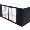 Sanitärcontainer Villex Standard Glas Cube Nero 2.0 / Sanitär