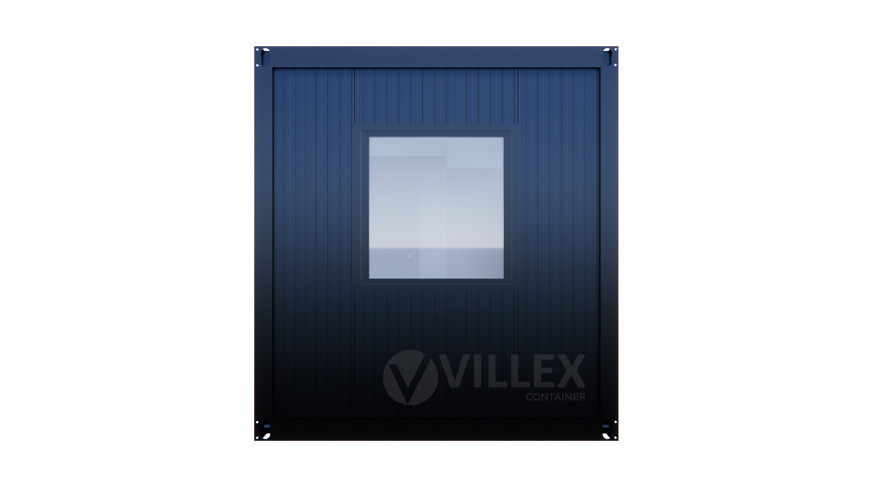 Sanitärcontainer Villex Standard Glas Cube Nero 2.0 / Sanitär