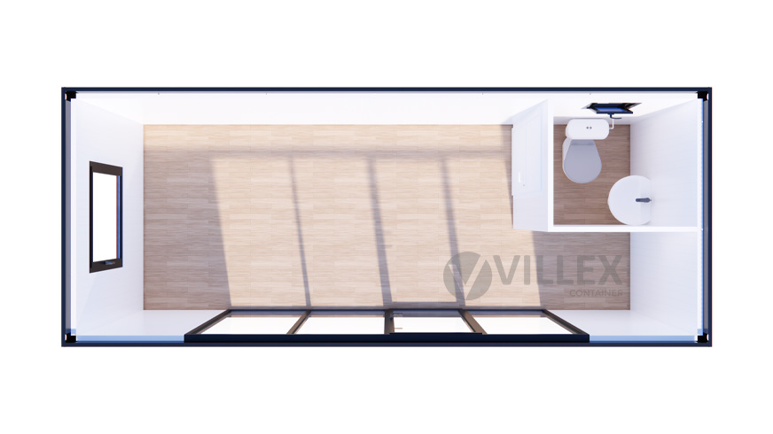 Sanitärcontainer Villex Standard Glas Cube Nero 2.0 / Sanitär