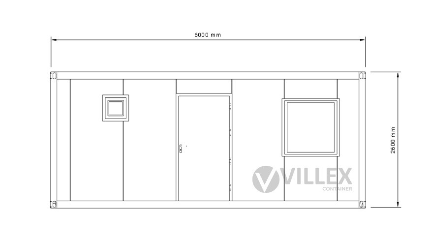Sanitärcontainer Villex Sanitär/Standard Cube Nero 1.0