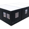 Sanitärcontainer Villex Triple Big Cube Doppio Fenster Nero / Sanitär
