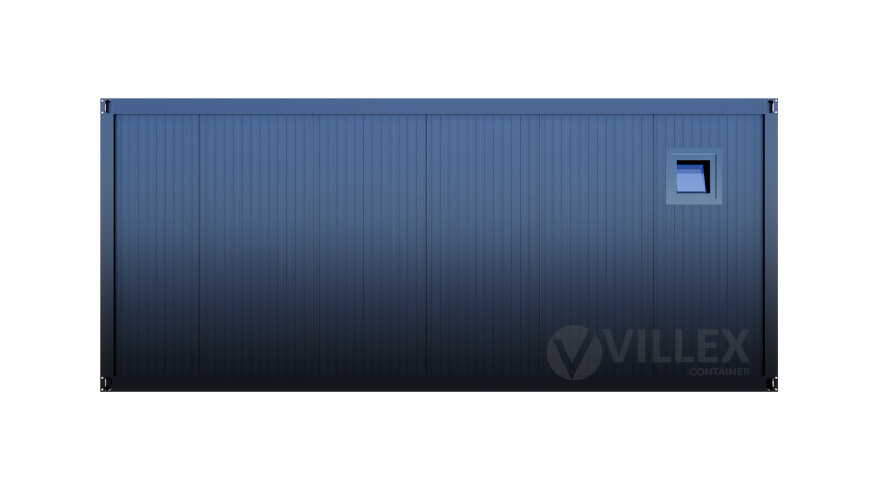 Sanitärcontainer Villex Triple Big Cube Doppio Fenster Nero / Sanitär