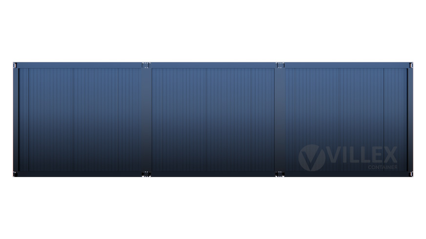 Sanitärcontainer Villex Triple Big Cube Doppio Fenster Nero / Sanitär