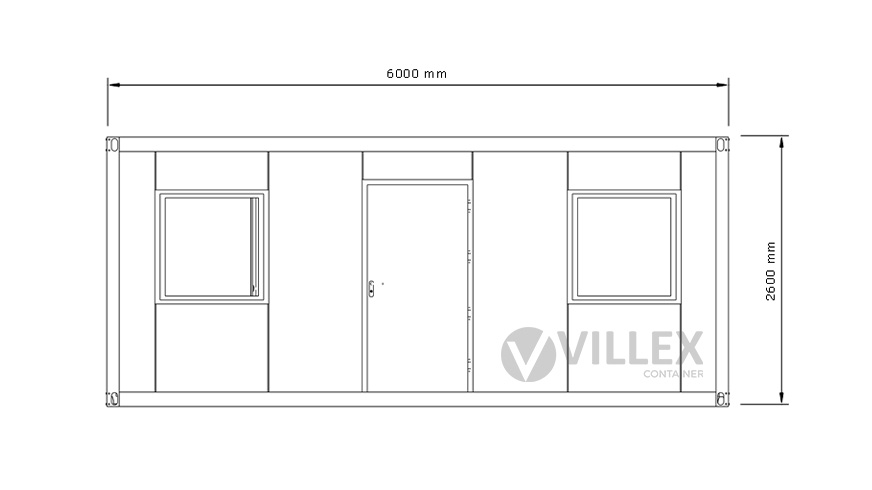 Sanitärcontainer Villex Triple Big Cube Nero / Sanitär
