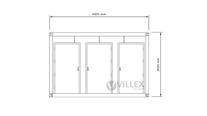 Sanitärcontainer-Villex-Triple-Toilet-Cube-Nero-2.0-9 Sanitärcontainer Villex Triple Toilet Cube Nero 2.0