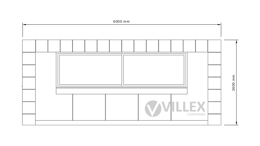 Verkaufscontainer-Villex-Big-Block-Line-Black-1.0-9 Villex Big Verkaufscontainer Block-Line Black 1.0