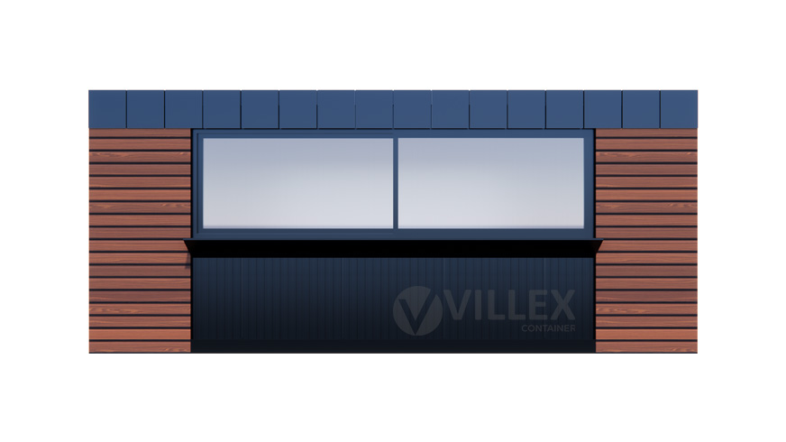 Villex Big Verkaufscontainer Wood Pavillon 1.0