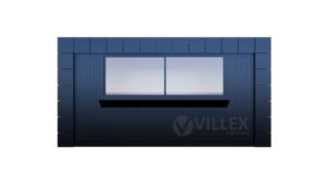 Villex Medium Verkaufscontainer Block-Line Black 1.0