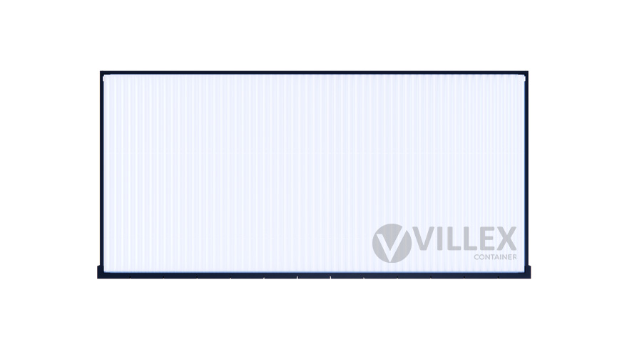 Villex Medium Verkaufscontainer Block-Line Black 2.0