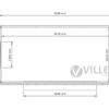Villex Medium Verkaufscontainer Block-Line Black 2.0