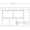 Villex Medium Verkaufscontainer Block-Line Black 2.0