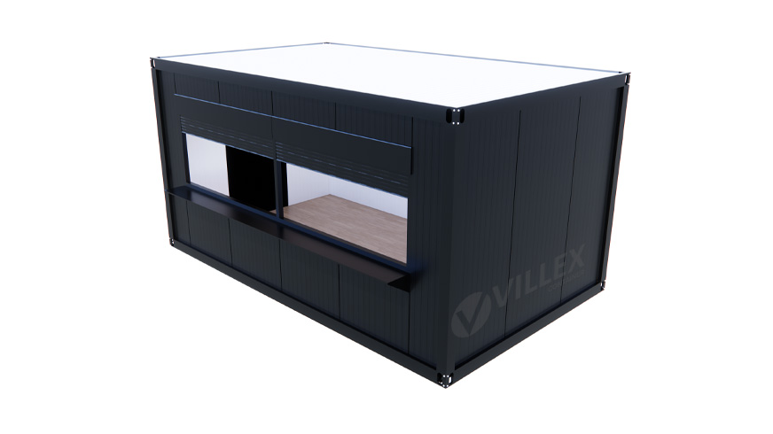 Villex Medium Verkaufscontainer Cube Nero 1.0
