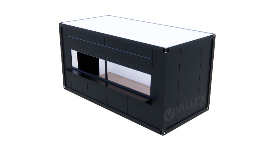 Villex Medium Verkaufscontainer Cube Nero 2.0