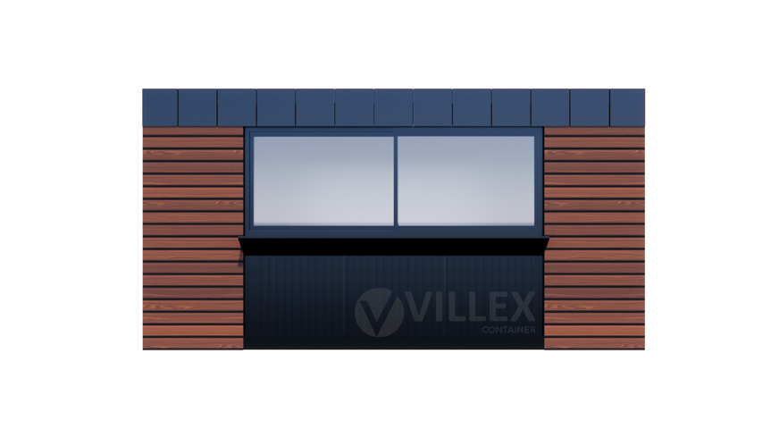 Villex Medium Verkaufscontainer Wood Pavillon 1.0