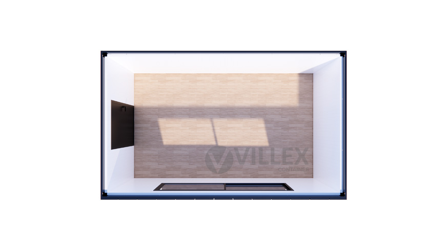 Villex Medium Verkaufscontainer Wood Pavillon 1.0