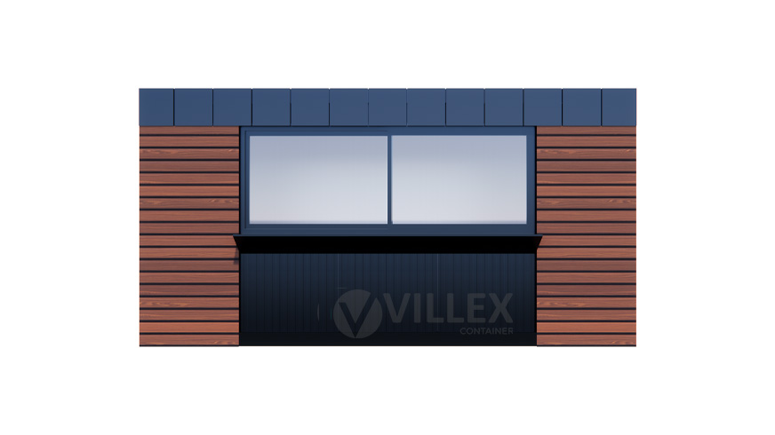 Villex Medium Verkaufscontainer Wood Pavillon 2.0