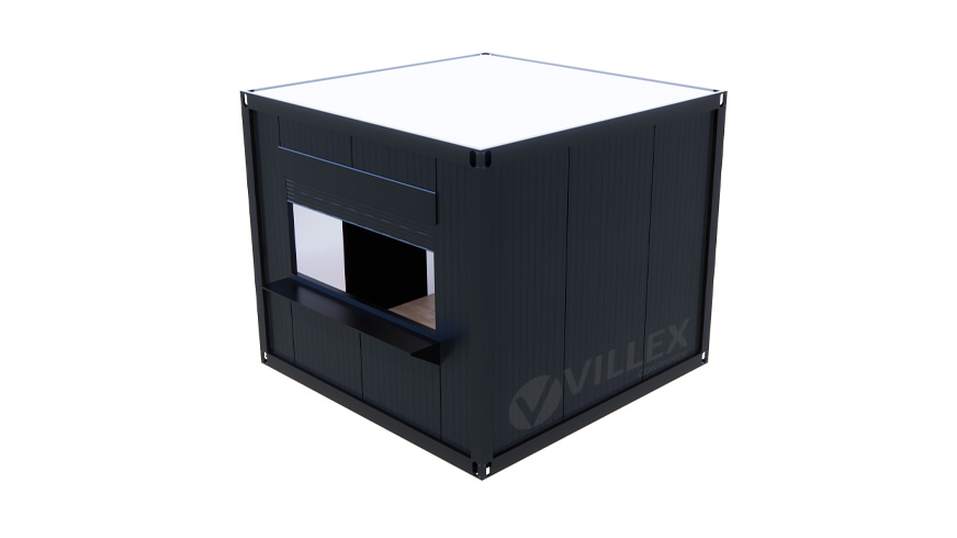 Verkaufscontainer Villex Mikro Verkaufscontainer Cube Nero 1.0