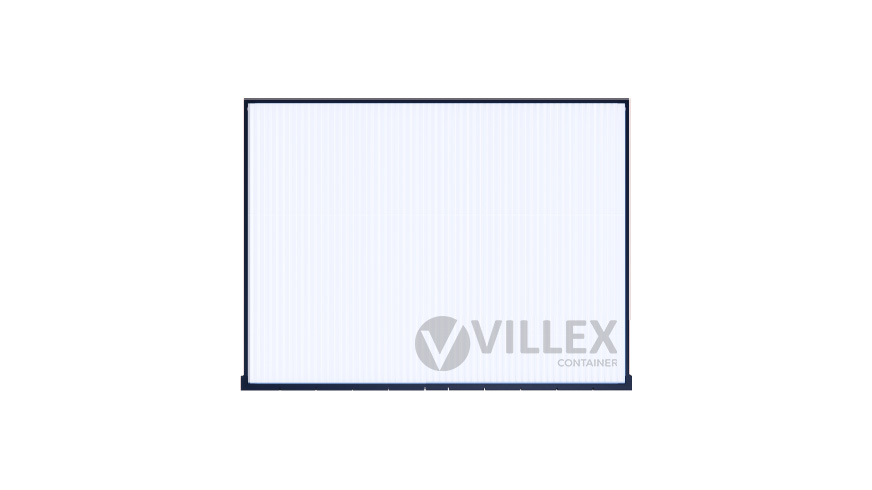 Villex Mini Verkaufscontainer Block-Line Black 1.0