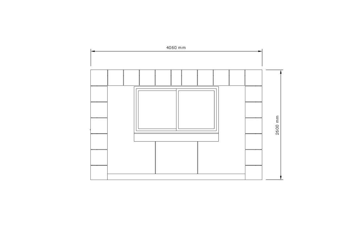 Villex Mini Verkaufscontainer Block-Line Black 1.0