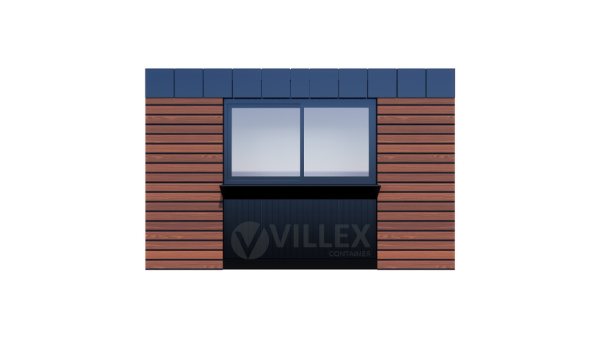 Villex Mikro Verkaufscontainer Wood Pavillon 2.0