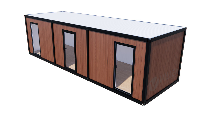 Bürocontainer Villex Giant Wood Pavillon 2.0