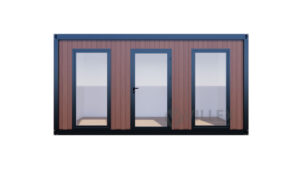 Bürocontainer Villex Medium Wood Pavillon 2.0