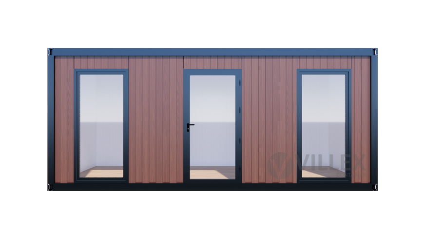 Bürocontainer Villex Standard Wood Pavillon 2.0