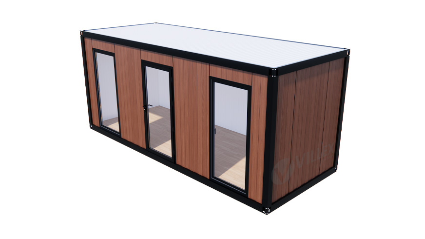 Bürocontainer Villex Standard Wood Pavillon 2.0