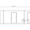 Bürocontainer Villex Ultra Wood Pavillon 2.0