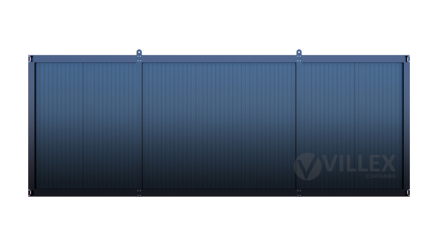 Bürocontainer Villex Mega Glas Cube Nero 1.0