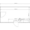 Bürocontainer Villex Big Wood Pavillon 3.0