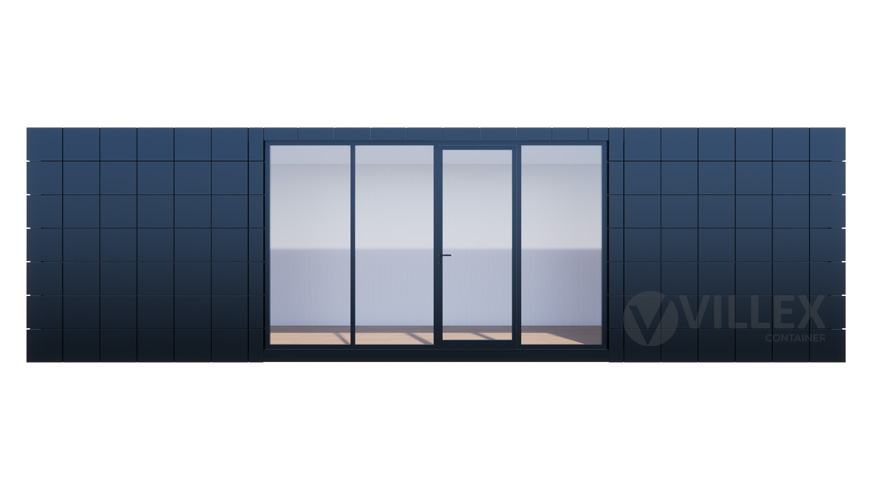 Bürocontainer Villex Giant Block-Line Black 2.0