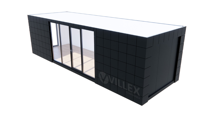 Bürocontainer Villex Giant Block-Line Black 2.0