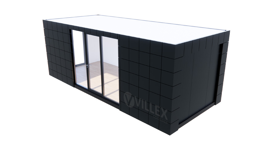 Bürocontainer-Villex-Mega-Block-Line-Black-2.0-10 Bürocontainer Villex Mega Block-Line Black 2.0