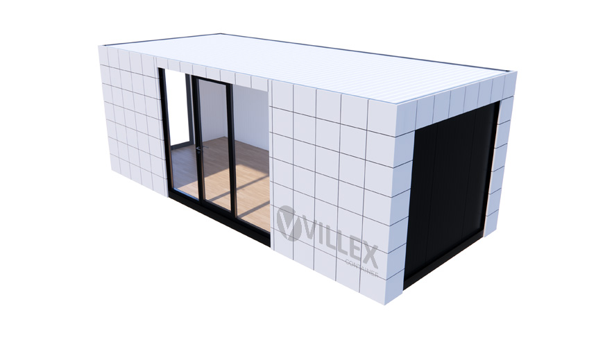 Bürocontainer Villex Mega Block-Line Grey 2.0