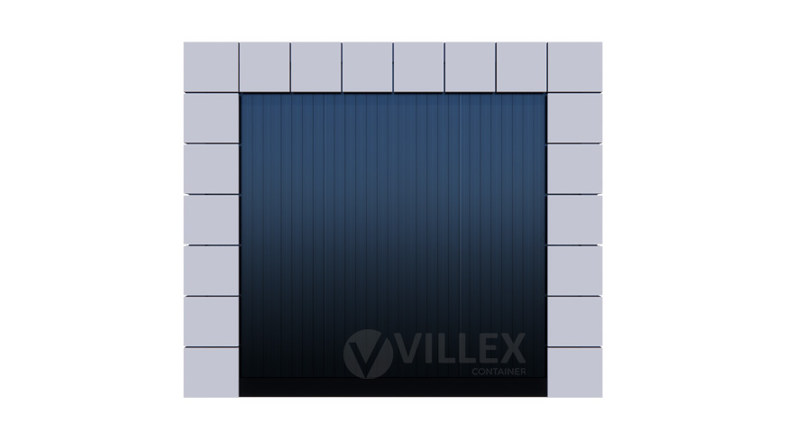 Bürocontainer Villex Mega Block-Line Grey 2.0