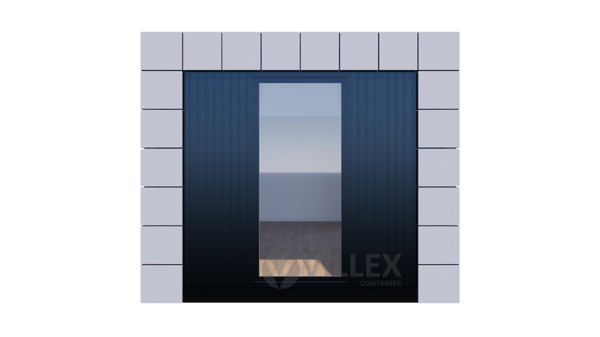 Bürocontainer Villex Mega Block-Line Grey 2.0