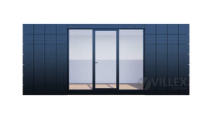 Bürocontainer Villex Standard Block-Line Black 2.0