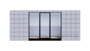 Bürocontainer Villex Standard Block-Line Grey 2.0