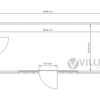 Bürocontainer Villex Standard Block-Line Grey 2.0