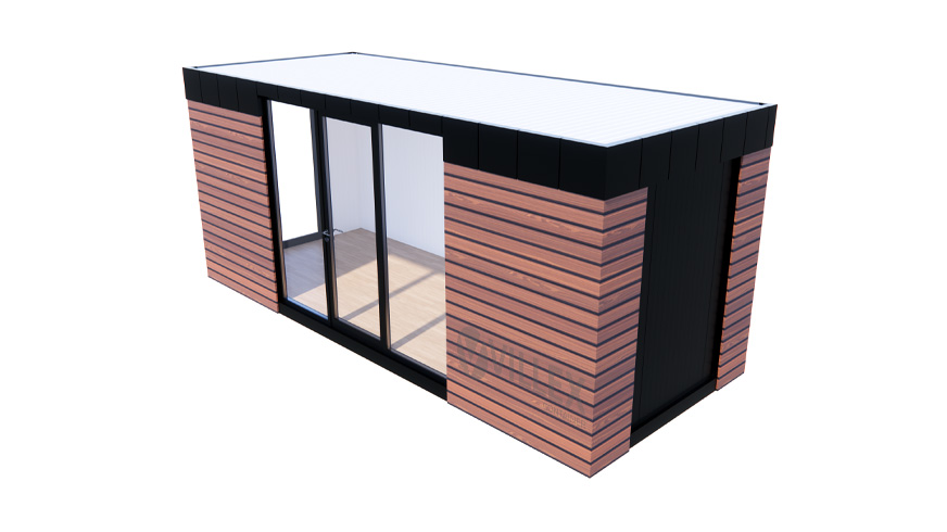 Bürocontainer Villex Standard Wood Pavillon 3.0