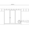 Bürocontainer Villex Standard Wood Pavillon 3.0