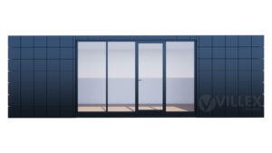 Bürocontainer Villex Ultra Block-Line Black 2.0