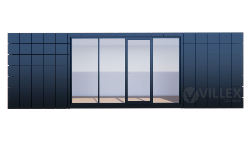 Bürocontainer Villex Ultra Block-Line Black 2.0