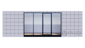 Bürocontainer Villex Ultra Block-Line Grey 2.0