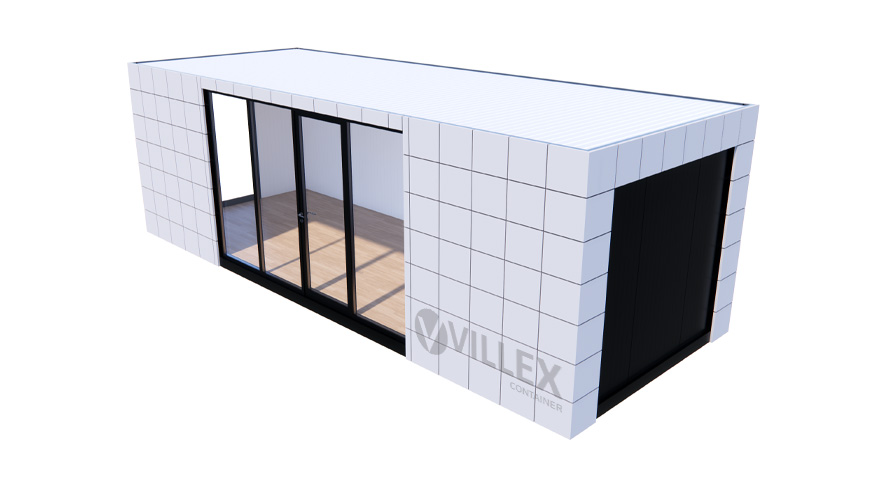 Bürocontainer Villex Ultra Block-Line Grey 2.0