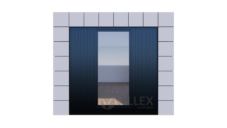 Bürocontainer Villex Ultra Block-Line Grey 2.0