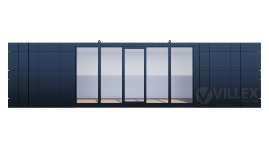 Bürocontainer Villex Ultra Giant Block-Line Black 2.0